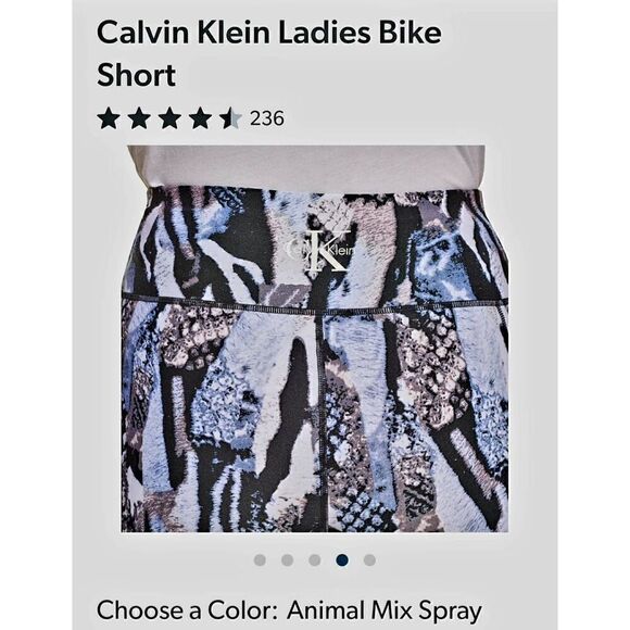 NWT WOMENS CALVIN KLEIN BIKE SHORTS - Picture 4 of 5